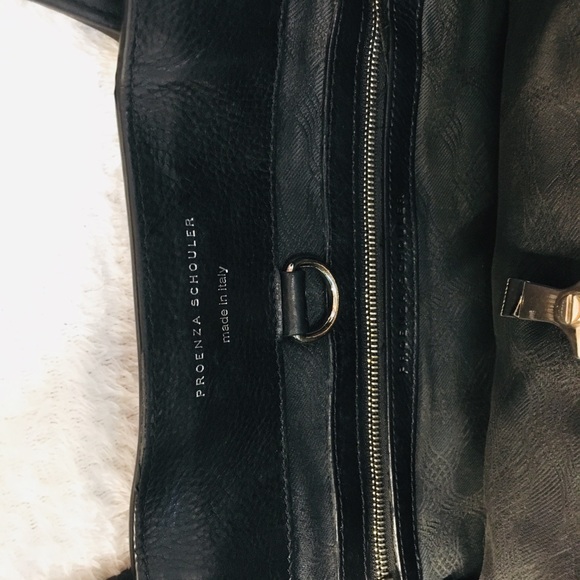 EXPANDABLE PS11 pebbled leather shoulder tote 15”W 14.5”H 5.25”D 8”Handle drop - Picture 4 of 8